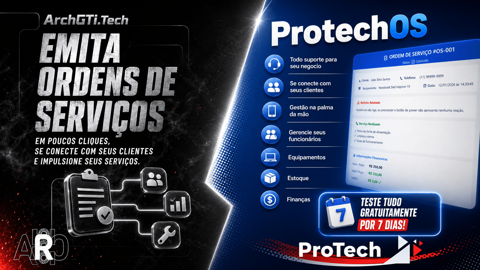ArchGTi em parceria com Protech - Contrate agora